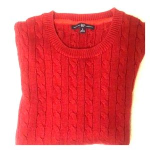 MAKE OFFER. Red Gap cable knit sweater. Size S.